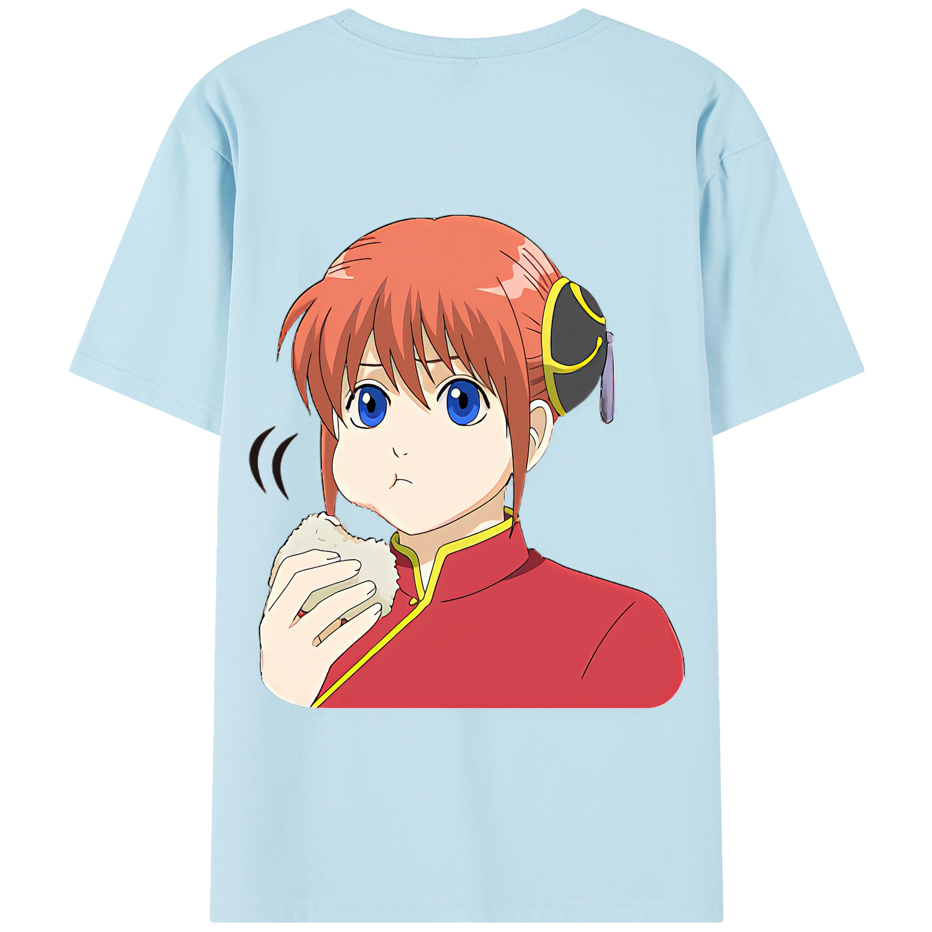 （画像用） ぎんたま 坂田銀時（さかたぎんとき） 神楽 志村新八（しむら しんぱち） GINTAMA Sakata Gintoki Kagura Shimura Shinpachi 綿100％半袖Tシャツ（背面プリント）